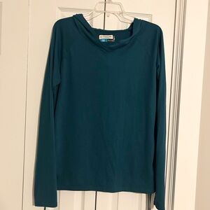 Magellan Teal Lightweight Hooded Shirt